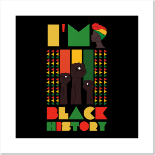 Black History Month Afro Melanin Black Women Posters and Art